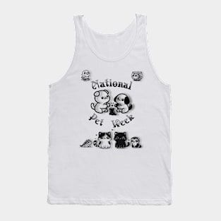 Paws, Claws, and Love: National Pet Week Tank Top